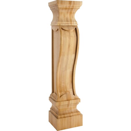 Hardware Resources 8" Wx7"Dx36"H Alder German Romanesque Fireplace Corbel FCORV-ALD